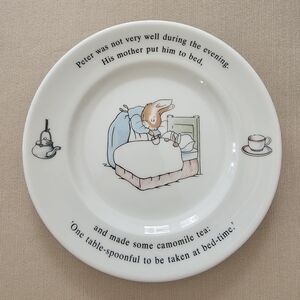 GUC Wedgewood Made in England Frederick Warne & Co. 1993 Peter Rabbit 7" Plate